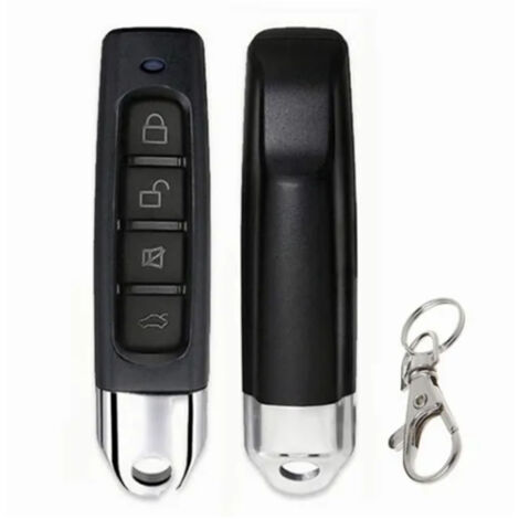 Télécommande Porte-clos 4 Boutons 433MHz pour Portail et Garage Électrique - Noir (1/5)
