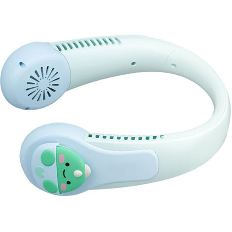 Ventilateur de cou portable USB rechargeable avec batterie intégrée - Silencieux et anti-torsion pour enfants et adultes, idéal pour sports en plein air et design dragon