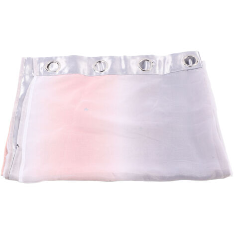 Rideau occultant double couche motif étoiles ajouré dégradé avec œillets (1/5)