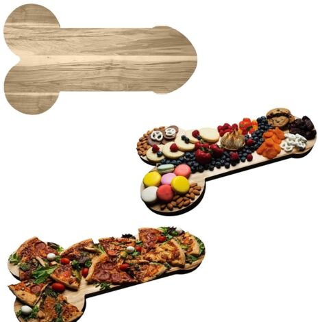 Plateau en Bois Unique pour Apéritif - Plateau de Service pour Salades, Fêtes et Décoration Maison - Idée Cadeau pour Housewarming (1/5)