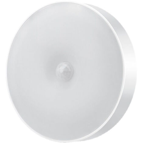 Veilleuse LED ronde rechargeable USB, blanc chaud, pour chambre d'enfants, couloir, escalier - Montage mural (1/5)