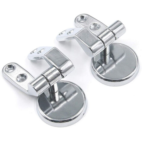 Charnières de Toilette en Alliage de Zinc, Kit de Remplacement pour Siège et Abattant (1/5)
