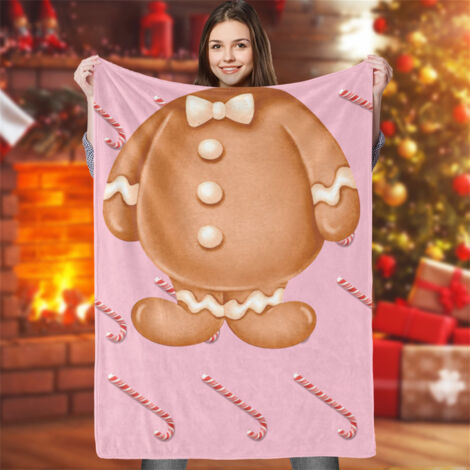 Couverture de Noël Décorative Douce 140x200 cm - Lavable en Machine, Impression Haute Définition pour un Intérieur Festif (1/5)