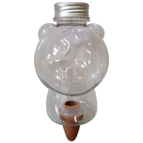 Arroseur Automatique en Verre en Forme d'Ours pour Plantes d'Intérieur et d'Extérieur (1/5)