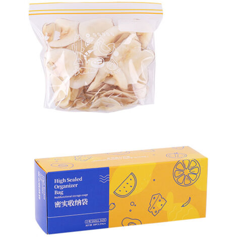 Sacs de Conservation Alimentaire Réutilisables Transparents, Fond Élargi pour un Meilleur Rangement - 15 Pièces - Idéaux pour Maison et Voyage (1/3)
