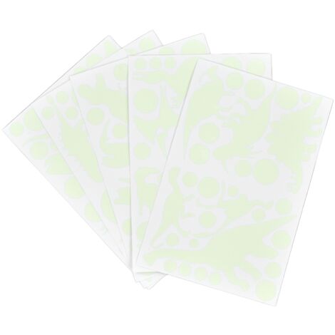 5 autocollants muraux phosphorescents motif dinosaure pour chambre d'enfant et décoration de plafond
