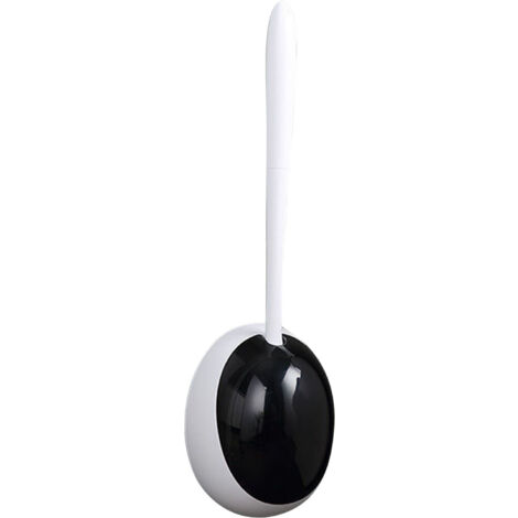 Support de Brosse de Toilettes Murale - Kit de Nettoyage pour Salle de Bain Maison Hôtel Noir (1/5)