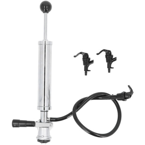 Pompe à bière en acier inoxydable avec robinet pour fût D System, accessoire bar fête à verrouillage par ressort 8 pouces (1/5)