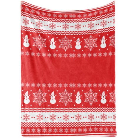 Couverture imprimée douce et respirante en polyester, lavable en machine, pour maison, bureau ou dortoir (100x120 cm) (1/5)