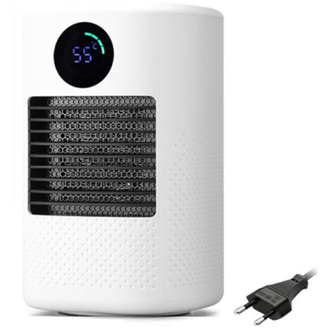 Chauffage d'appoint silencieux 3 vitesses avec minuterie - Chauffage électrique de bureau réglable pour la maison (1/5)