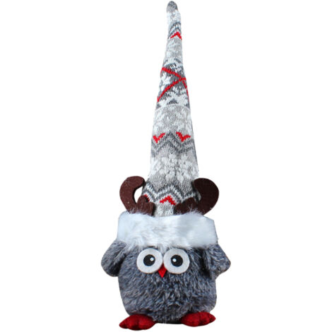 Peluche Hibou Lutin Mignon avec Long Chapeau, Décoration de Noël pour Maison (1/5)