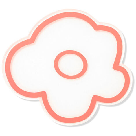Sous-verre acrylique rose anti-dérapant, isolant thermique, design fleuri décoratif (1/5)