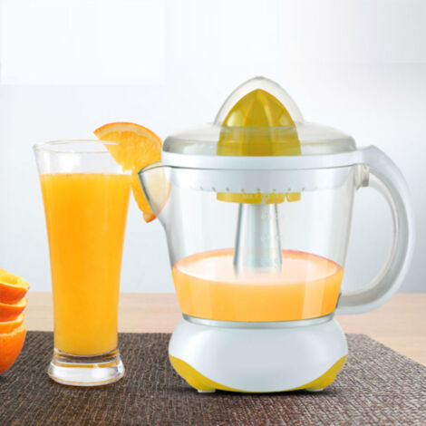 Extracteur de Jus Automatique Séparateur Sécurisé pour Agrumes - Appareil Électrique Compact Maison Blanc (1/5)