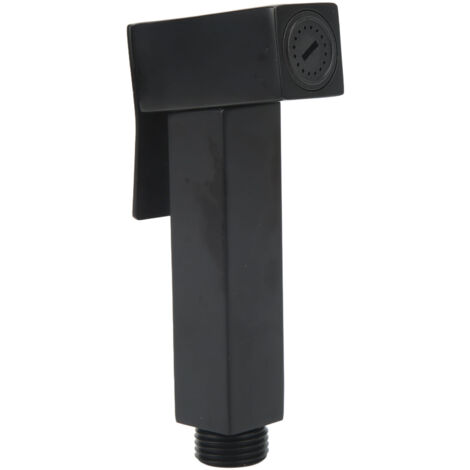 Pulvérisateur de Toilette en Acier Inoxydable Noir, Débit Élevé pour Bidet (1/5)