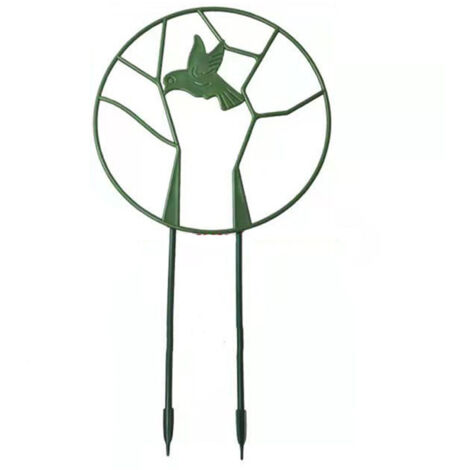 Treillis Jardin Rond pour Plantes Grimpantes Support en Fer Antirouille avec Revêtement (1/5)