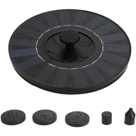 Pompe à Fontaine Solaire 2W, Économe en Énergie pour Bassin d'Oiseaux et Petit Étang de Jardin (1/5)