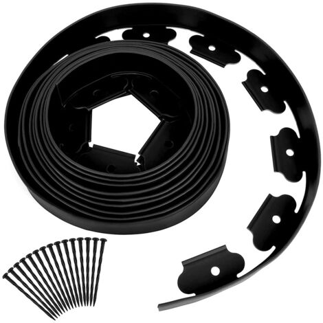 Bordure de Jardin 5M en PE pour Pelouse et Allée - Kit Clôture de Délimitation Paysagère (1/5)