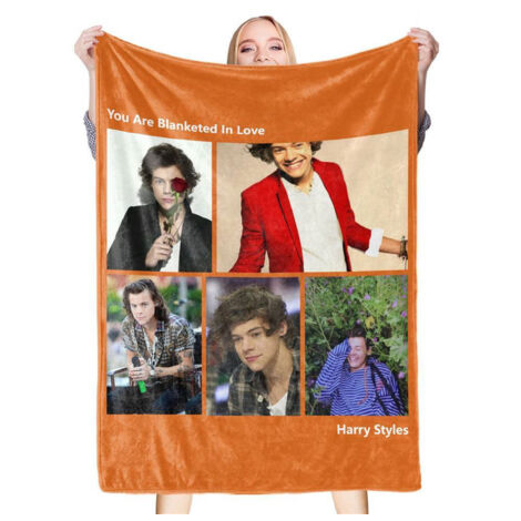 Couverture Polyester Douce Imprimée, Lavable en Machine, Idéale Cadeau Familial 80x100cm BL602G‑4 (1/5)