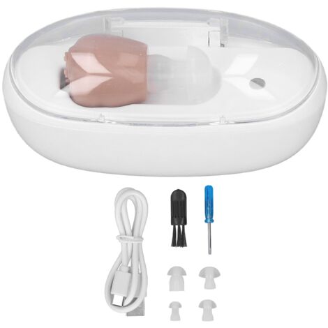 Aide auditive rechargeable USB, réduction de bruit, type mini-casque pour seniors - Amplificateur sonore portable (1/5)