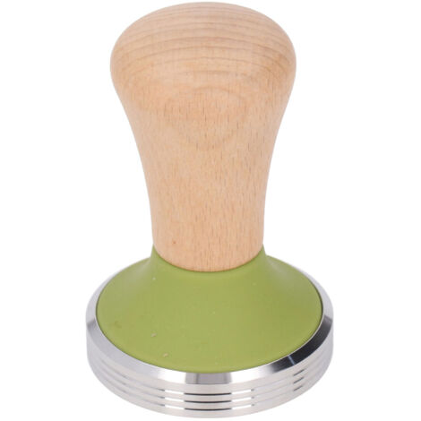 Tasseur à Café 51mm en Hêtre avec Manche Bois et Base Acier Inox pour Baristas Débutants - Presse Poudre Expresso (1/5)