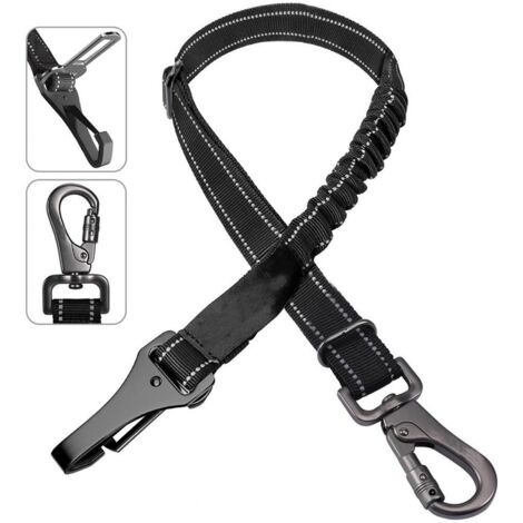 Harnais de sécurité réfléchissant pour chien et chat, ceinture ajustable 3 en 1 pour voiture (1/5)