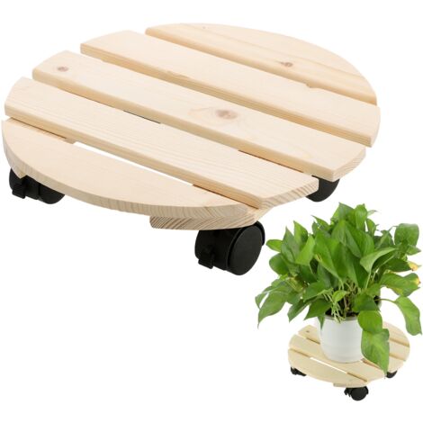 Étagère à fleurs sur roulettes pour intérieur, support de plantes mobile pour salon, jardin ou bonsaï (1/5)