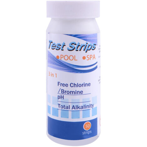Test Bandelettes Piscine 3 en 1 : Mesure pH, Dureté Totale pour Aquarium et Bassin (1/5)
