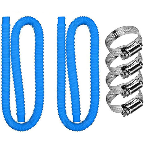 Tuyau de remplacement pour pompe de filtre de piscine 300GPH 330GPH avec collier de serrage (1/5)