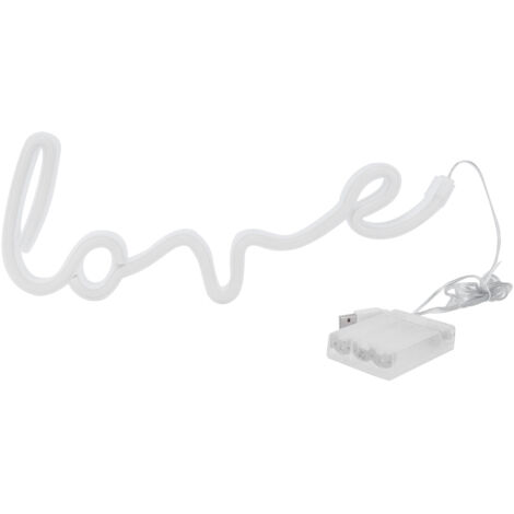 Enseigne Néon "Love Letters" Multicolore - Lumière LED Décorative pour Fêtes - Alimentation USB/Pile (1/5)