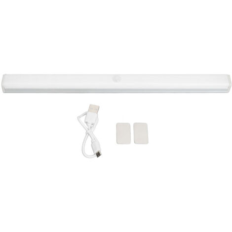 Barre lumineuse LED détecteur de mouvement rechargeable, lumière chaude sans fil pour placard (1/5)
