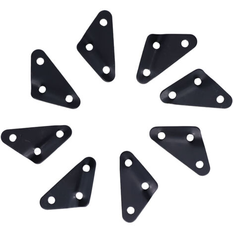 8 Pièces Boucle Triangle en Alliage d'Aluminium pour Tente, Raccord d'Abri Anti‑Vent avec 3 Trou pour Corde, Accessoires de Camping (1/5)