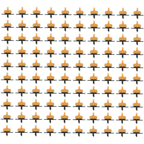 100 Pièces Drippers Détachables 2L pour Arrosage Goutte-à-Goutte, Compatibles Tuyaux 4/7mm (1/5)