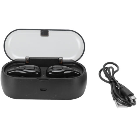Casque Bluetooth A3 TWS sans fil 5.0 avec réduction de bruit pour voiture, écouteurs intelligents noirs (1/5)