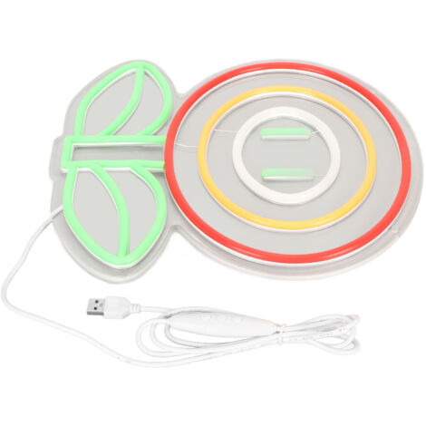 Luminaire LED Fleur Néon Murale avec Alimentation USB et Luminosité Réglable - Décoration Éclairage Enseigne (1/5)