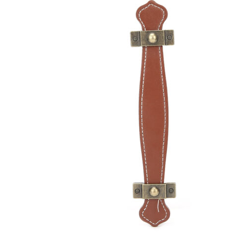 Poignée de tiroir en simili cuir pour meuble et valise, poignée de porte d'armoire et malle. (1/5)