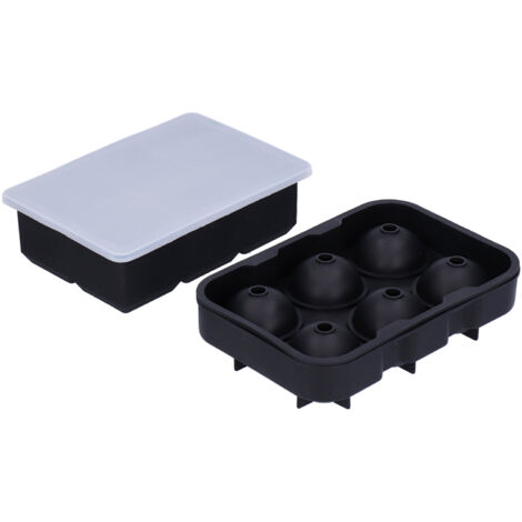 2 Pièces Bac à Glaçons 6 Cases en Silicone Anti‑adhésif pour Cuisine DIY (1/5)
