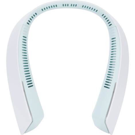Ventilateur de Cou Sans Pales, Portable USB Grande Capacité - Petit Ventilateur pour Sport et Voyage (Vert)