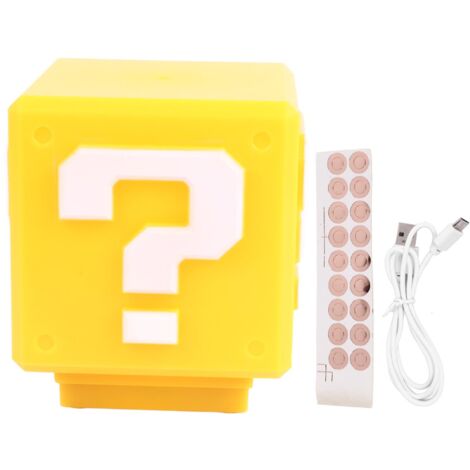Lampe de chevet LED pour enfants - Bloc lumineux avec effet sonore pièce et recharge USB, idéal pour chambre de garçon ou fille (1/5)