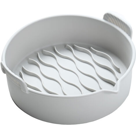 Poêle à Friture en Silicone Pliable avec Poignée, Moule Réutilisable pour Four et BBQ, Facile à Nettoyer, 20 cm (1/5)