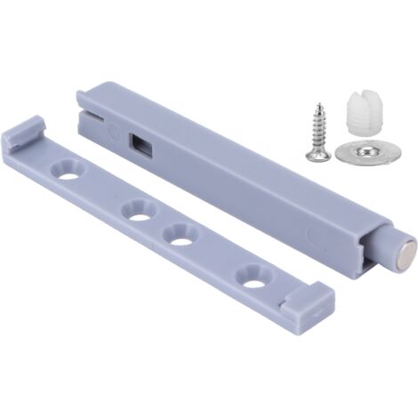 Fermeture magnétique pour meuble de cuisine, amortisseur de porte et tiroir, fournitures ménagères grises (1/5)