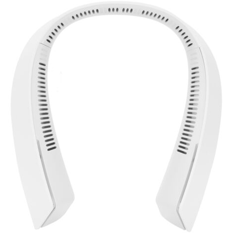 Ventilateur de voyage sans pales, rechargeable USB, portable et puissant pour le sport (Blanc)