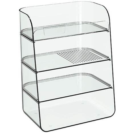 Étagère de Maquillage Transparente Multifonction pour Salle de Bain, Organisateur Cosmétique à Plusieurs Niveaux Économisant l'Espace pour Parfums et Produits de Soin (1/5)