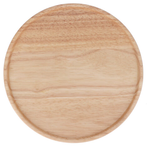 Plateau à Pizza en Bois Naturel Résistant à la Chaleur - Plateau de Service pour Table Maison Restaurant (1/5)