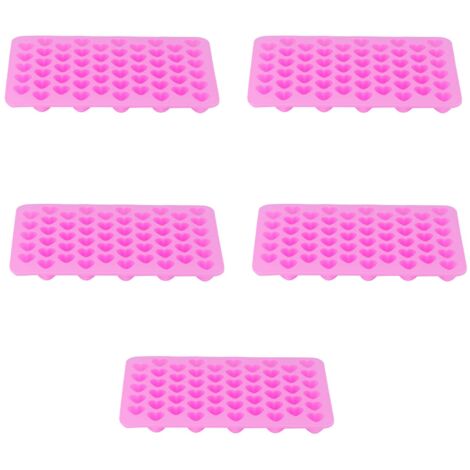Moule à Glaçons en Forme de Cœur, 55 Cases - 5 Pièces pour Chocolats et Accessoires de Cuisine (1/5)