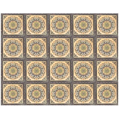 20 Autocollants Diagonaux pour Carrelage, Adhésifs Imperméables, Décoration Sol Salon (1/5)