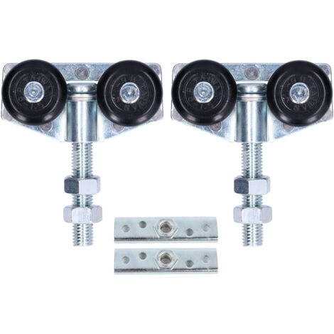 2 Roues à Galets Suspendues pour Portes Coulissantes en Verre, Accessoires de Quincaillerie (1/5)