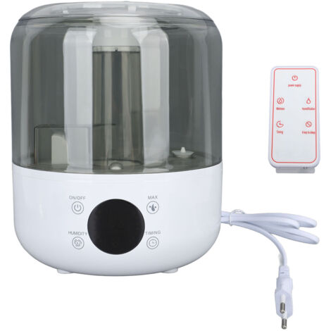 Humidificateur Ultrasonique 3L Silencieux, Double Brumisation Réglable pour Bureau et Chambre, Prise UE 110‑220V Blanc (1/5)
