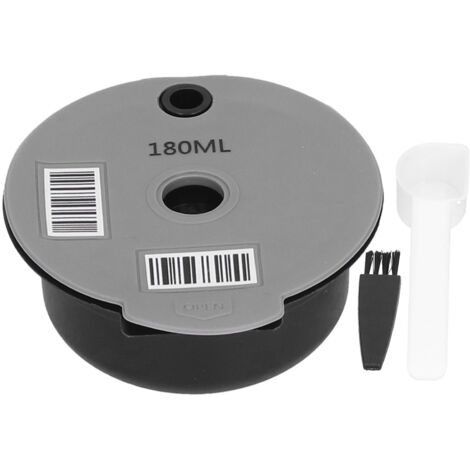 Capsule Réutilisable pour Café avec Cuillère Brosse, Filtre 180ML Accessoire Maison Bureau Café (1/5)