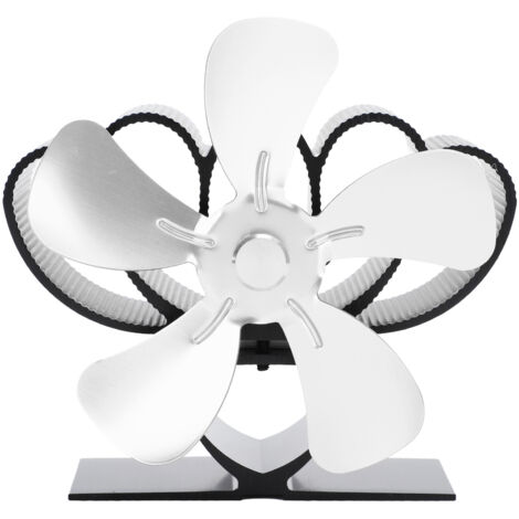 Ventilateur de Poêle à Bois Écologique en Alliage d'Aluminium - Fonctionne par Chaleur, Silencieux, pour Cheminée