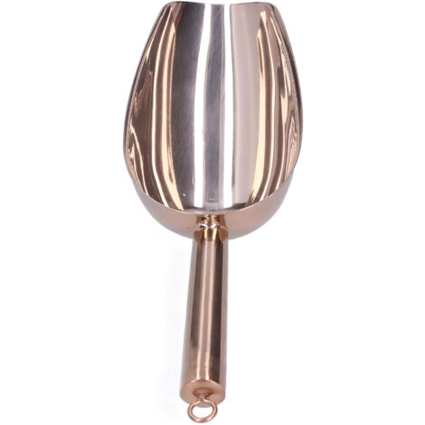 Pelle à Glace et Farine en Acier Inoxydable Doré Rose - Accessoire de Cuisine Élégant (1/5)
